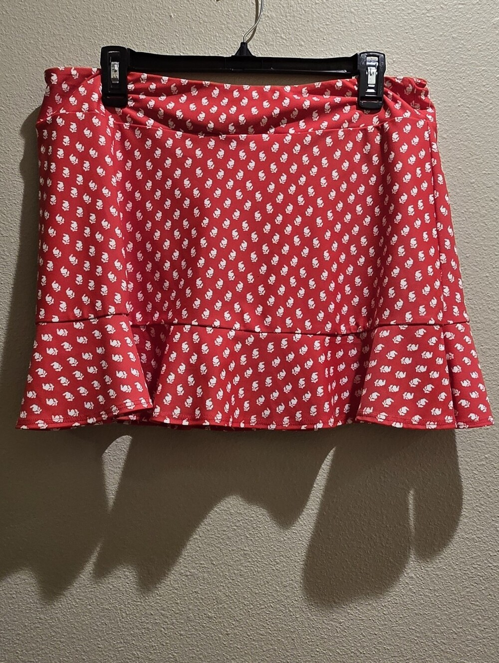 NWOT Jude Connally Courtney Skort Jude Cloth Foulard Red  in Size XL